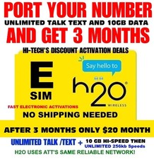 PORT SPECIAL  ▶▶TO H2O ESIM ACTIVATION GET 3 MONTHS ▶▶NOW 10GB DATA  ✅ picture
