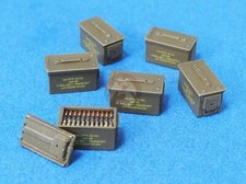 Legend 1/35 Modern .50 Cal Ammo Cans Set (27x Closed + 3x Open & 3 Belts) LF1374 picture