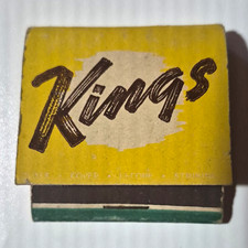 Rare Vintage Kings Tropical Inn Hollywood Featuresmatchbook FULL Unstruck picture