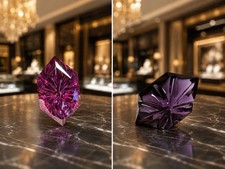 Custom Cut Cranberry/Magenta Garnet 3.45ct picture