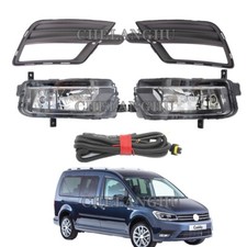 Set For VW Caddy 2015 2016 2017 2018 2019 Front Fog Light Lamp+Grille+Cable picture