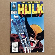 INCREDIBLE HULK #340 (1988) TODD McFARLANE’S FIRST ISSUE ON HULK WOLVERINE Raw picture