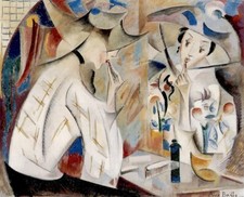 Woman at the Mirror Alice Bailly 1920 Cubist Modernist Swiss Feminist Art Print picture