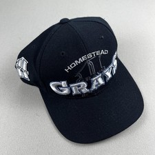 Vintage Homestead Grays Hat Cap Strapback Black Negro Leagues Baseball NLBM 90s picture
