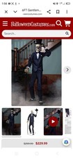 6 FT ANIMATED GENTLEMAN SKELETON ANIMATRONIC HALLOWEEN DECORATION picture