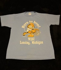 Garfield Velva Sheen vintage 80s Born to Bowl Lansing Michigan tee L 26x21 picture
