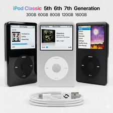 iPod Classic 5th 6th 7th Generation 30GB 60GB 80GB 120GB 160GB All Colors picture