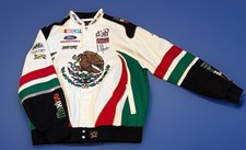 VTG Rare JH Design Michel Jourdain NASCAR Roush Racing Mexico Jacket picture