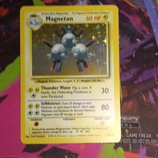 Pokémon TCG Fossil Magneton Holo Rare Holo 60 HP EN 1999 Wizards picture