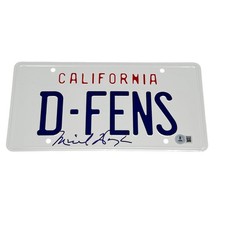 Michael Douglas Signed License Plate D-FENS Falling Down Autograph Beckett BAS picture