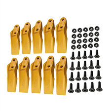 10 New Bucket Uni-Teeth with Hardware 1324720 Fits Caterpillar Skid Steers picture