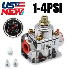 12-804 Low Fuel Pressure Adjustable Regulator & Gauge Kit For 1-4PSI Carburetor picture