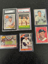 Topps Mickey Mantle Yankees 5-Card Lot 1960/1963 Topps Vintage MLB picture