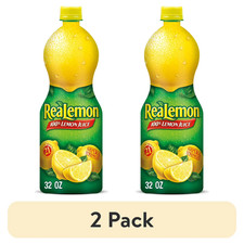 (2 pack) ReaLemon 100% Lemon Juice, 32 fl oz bottle.. picture