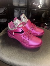 Nike KD 4 Aunt Pearl Men’s Basketball Low Top Sneakers Pink Strap Lace-Up picture