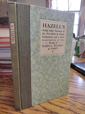 Being Some Account of the Provident & Social Institutions Hazell, Watson & Viney picture