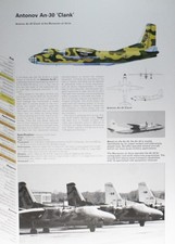 Antonov An-30 An 30 An30 Picture Vtg Aircraft Info Sheet Wall Art       picture