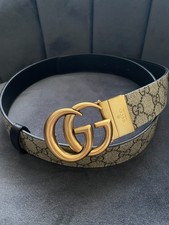 Gucci GG Supreme Reversible Belt Size 95cm Fits 32-34 Waist picture