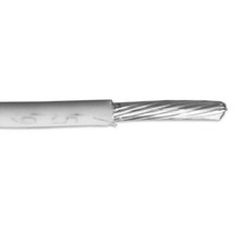 250' M22759/11-24-9 24 AWG 19 Strand High Temperature Wire 200°C White 600V picture