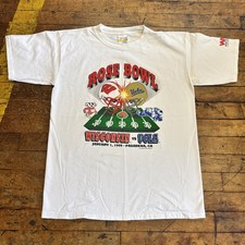 Vintage Wisconsin Badgers 1994 Rose Bowl Shirt white Mens XL UCLA light spots  picture