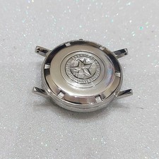 Vintage Eberhard & C0. Automatic Watch Case & Back (only) All Steel Swiss Made. picture