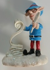 Hawthorne Village Rudolph's Christmas Town Elf with Checklist Figurine 2004 picture