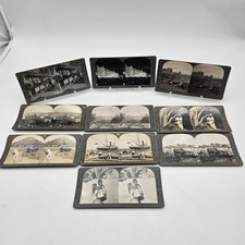 Antique Lot Of 10 Stereoview Photo Cards Mexico Early 1900s Keystone View picture