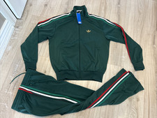 adidas Mens Firebird Set Top Bottom FIFA Mexico Green Jacket Pants picture