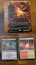 MTG 3 Card Rare Lot - Brotherhood's End SOA + Sundown Pass + Tragedy Feaster NM picture