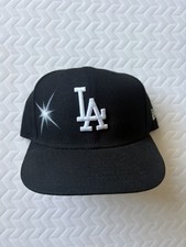 Ay El Ay En Los Angeles Dodgers LA Black New Era 59fifty Fitted Hat Cap 7 1/4 picture