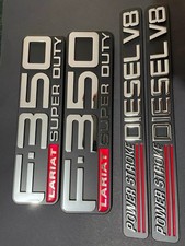 Door fender Badges Set of 4 Fit for 99-04 350 Diesel V8 New Replacement picture