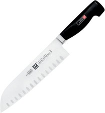 ZWILLING Four Star 7-inch Hollow Edge Santoku Knife picture