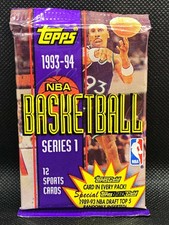 1993-94 Topps NBA Basketball Series 1 Pack - Factory Sealed Packs picture