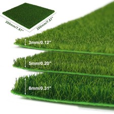 20x20cm Artificial Grass Mat Model Railway Diorama Lawn Scenery DIY Base picture