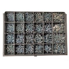 (4,360) Pcs 6-32, 8-32, 10-24 10-32 Phillips Pan Head Machine Screw Refill Kit picture