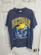 Vintage 1991 1992 University Michigan Wolverines T-Shirt Salem Single Stitch M picture