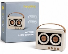 HEYDAY WIRELESS RETRO SPEAKER BLUETOOTH 8-HOUR PLAYBACK NEW IN BOX picture