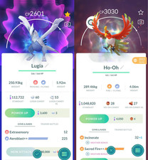Rare 2 APEX Pokémon - Lugia Ho-Oh - Aeroblast++ Sacred Fire++ - GO picture
