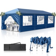 10x30 ft EZ Pop Up Canopy Tent Patio Shelter Outdoor Wedding Party Bag On Wheel picture
