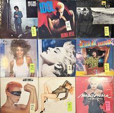 You pick - 70's & 80's Rock/Pop Vinyl Records LP - Madonna, Whitney, Billy Idol picture