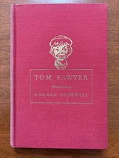 Vtg Tom Sawyer Mark Twain Illustrator Norman Rockwell HC 1936 Heritage Press picture