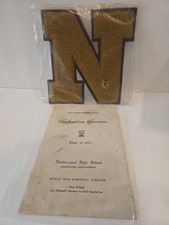 Vintage Newburyport MA Class Of 1971 Lettermen Patch picture