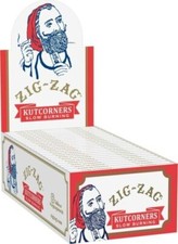 😎 24 X ZIG-ZAG KUTCORNERS 💛 ROLLING CIGARETTE PAPER SLOW BURNING 💙 FULL BOX picture