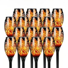 12-24pcs Solar TiKi Torch Lights with Flickering Flames - Waterproof by AvalonUP picture