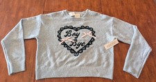 Womens Derek Heart Grey Crop Sweater 