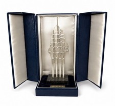 Rare Augusto Cid 2001 9/11 Memorial Twin Towers Sculpture Lisbon Portugal 🇵🇹 picture