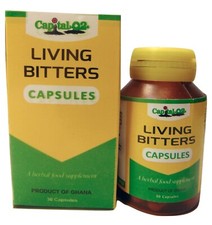 Living Bitters Capsules Natural For Colon Cleansing 30 Tablets picture