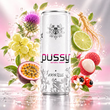 Pussy Natural Energy Drink – 4/6/12/24 Pack – Natural Formula – picture