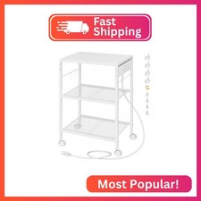 HOOBRO Industrial Printer Stand, 3-Tier Mobile Printer Table, Rolling Cart with picture