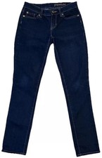 Gap womens blue jeans size 0/25R premium skinny dark denim straight leg jean picture